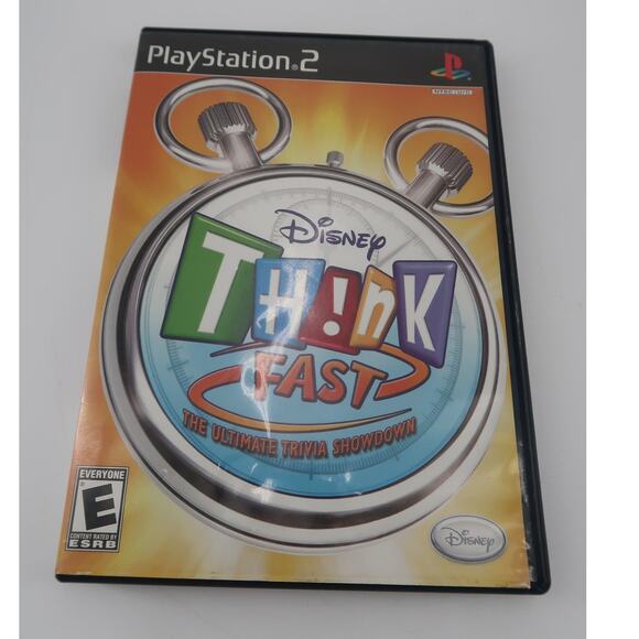 Disney Think Fast The Ultimate Trivia Showdown PlayStation 2 - Picture 1 of 4